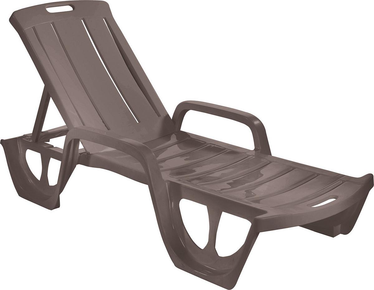 Kerti Napozóágy Florida - cappuccino, műanyag (190/67/30cm) - Keter