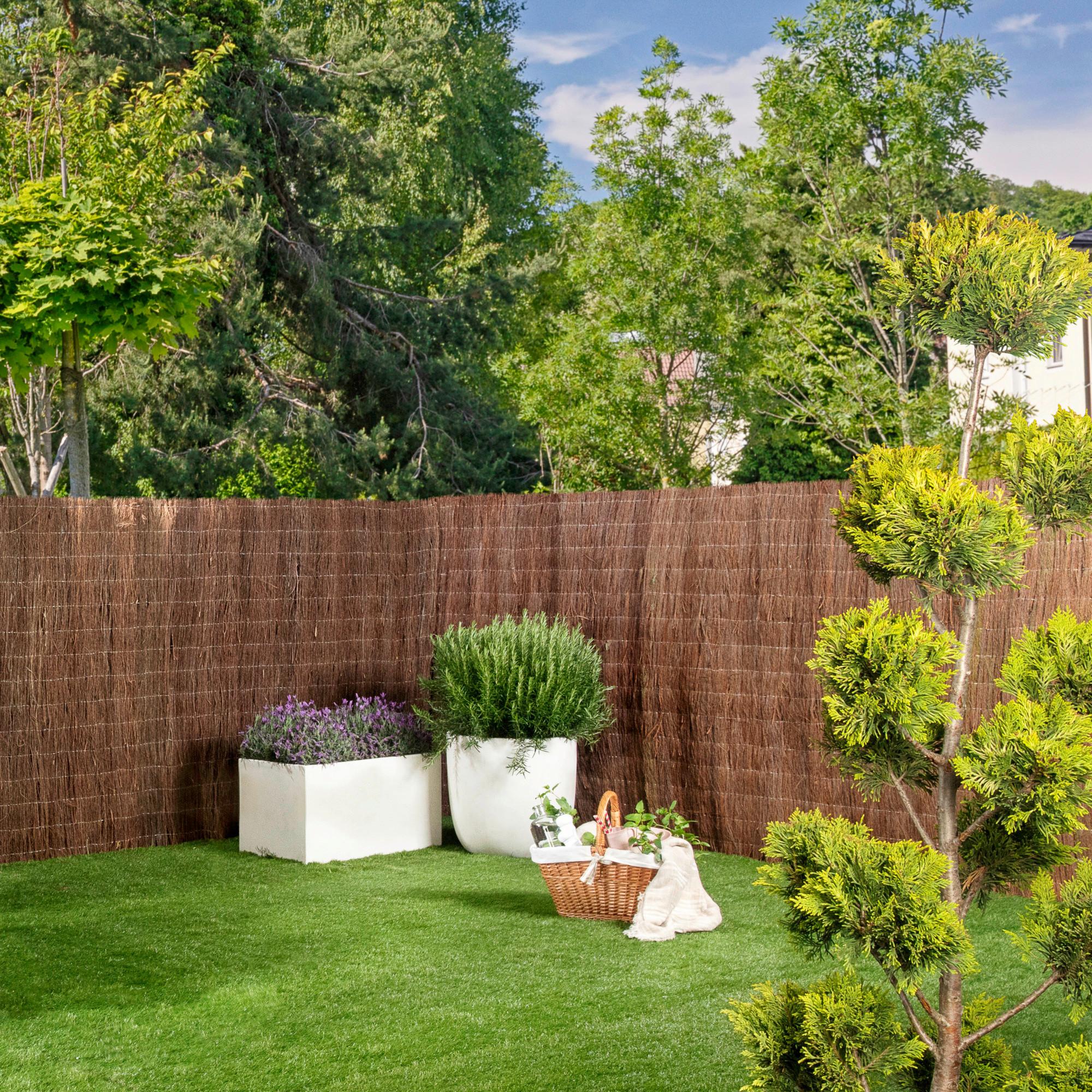 Sichtschutz Classic Aus Weide – 300 X 150 Cm, Braun, Für Garten, Terrasse & Balkon