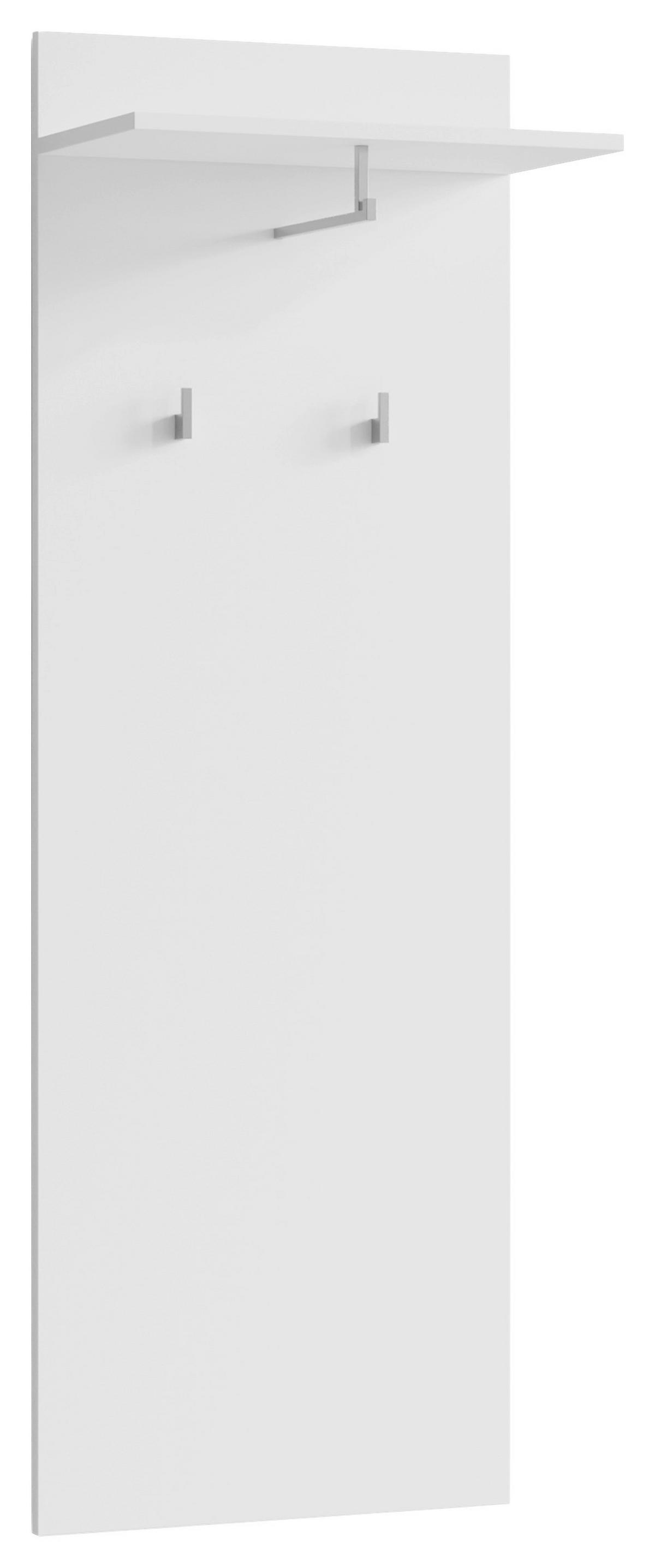 Garderobe Jakob 4-Teilig Schwarz/Weiß B: 60 cm - Schwarz/Weiß, Design, Holzwerkstoff (60/102/30cm) - MID.YOU