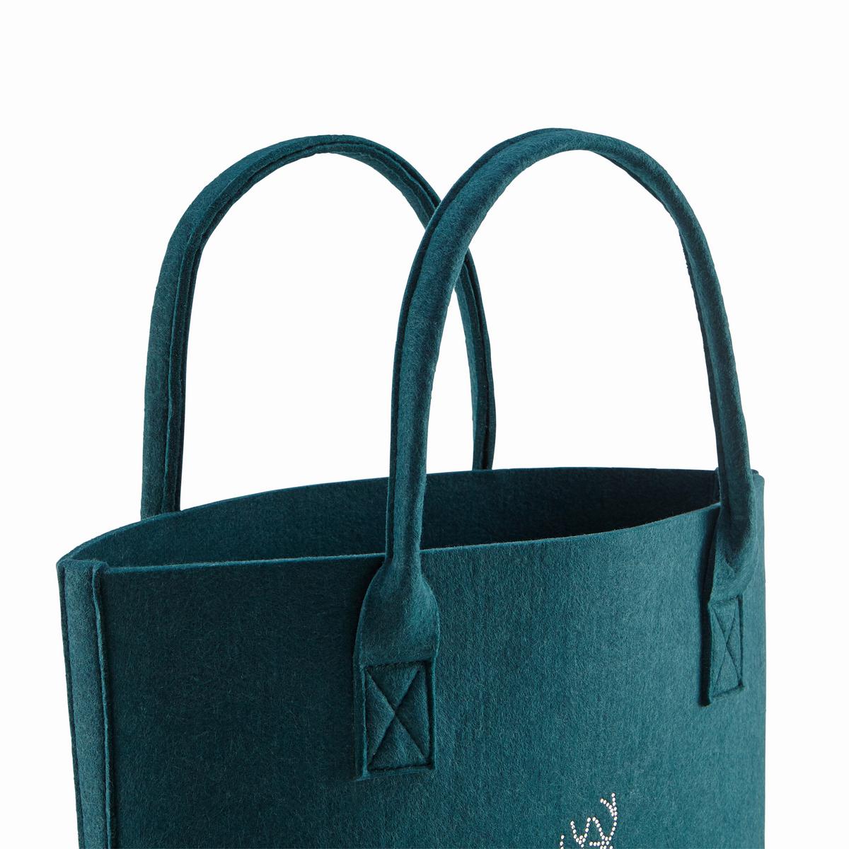 Taška LUCA zelená - zelená, Moderní, textil (38/17/34cm) - Bessagi Home