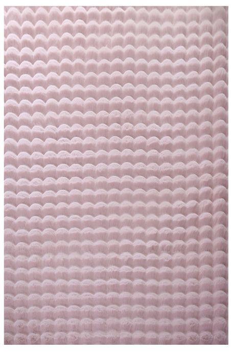 Koberec Z Umelej Kožušiny 140x200 Cm Ružový - ružová, Basics, textil (140/200cm)