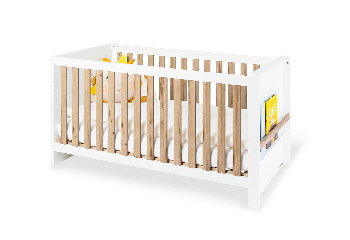 Babyzimmer Lova 2 Teilig - Naturfarben/Weiß, Basics, Holz - Pinolino