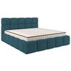 Polsterbett Cloudy M. Matratze Türkis, Lf: 180x200 Cm - Türkis, Trend, Holz/Holzwerkstoff (180/200cm) - Luca Bessoni