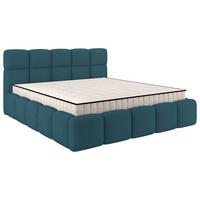 Polsterbett Cloudy M. Matratze Türkis, Lf: 180x200 Cm - Türkis, Trend, Holz/Holzwerkstoff (180/200cm) - Luca Bessoni
