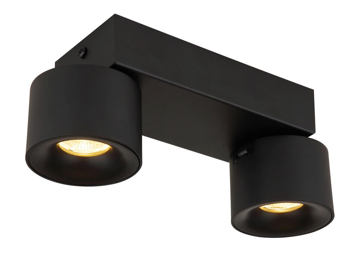 LED-Strahler 56961-2b - Transparent/Schwarz, Design, Kunststoff/Metall (20,5/7,2/12cm) - Globo