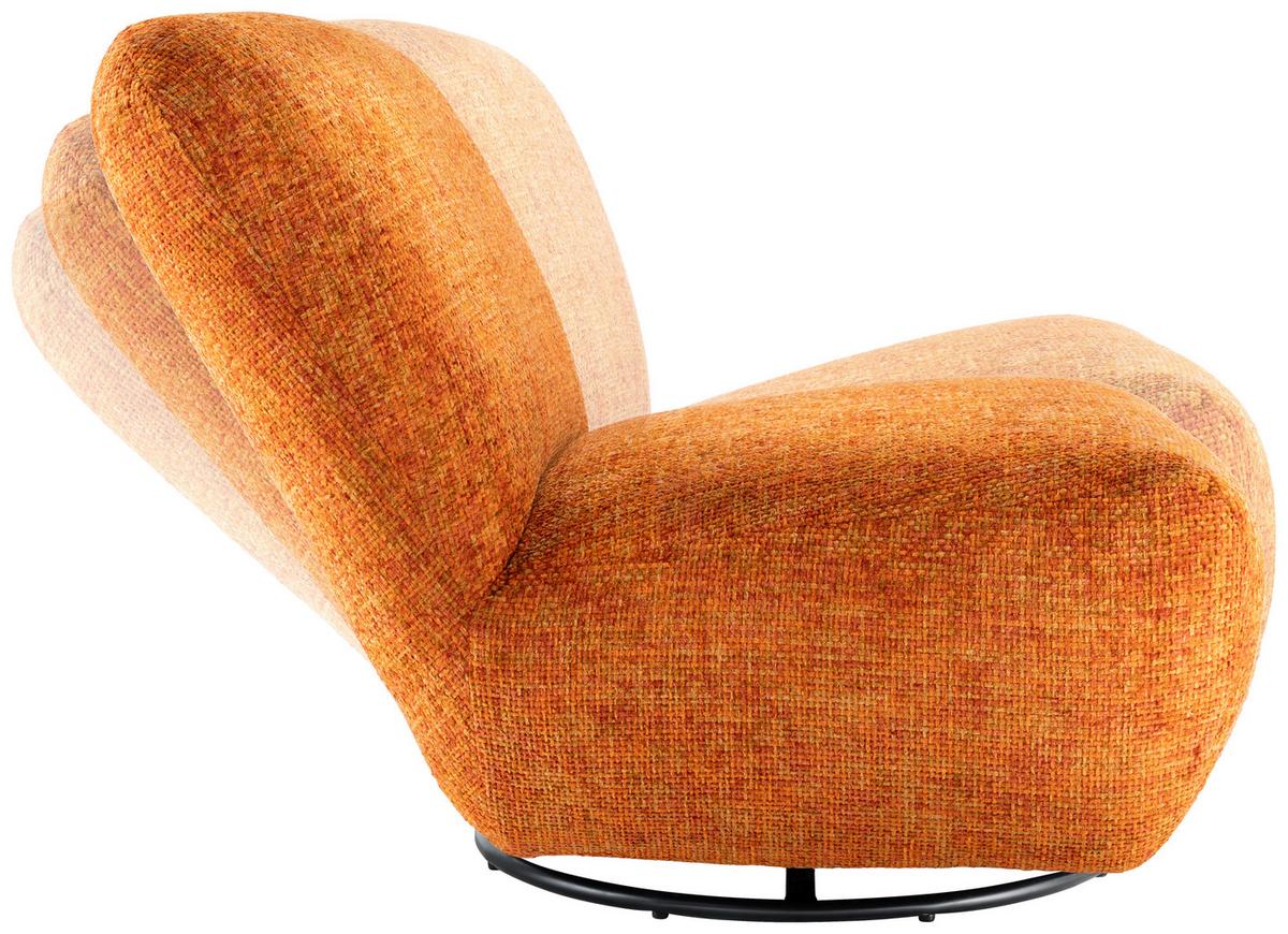 XXL-Sessel Cremallo, Koralle B: 95 cm - Koralle/Schwarz, Trend, Textil (95/77/94cm) - Livetastic