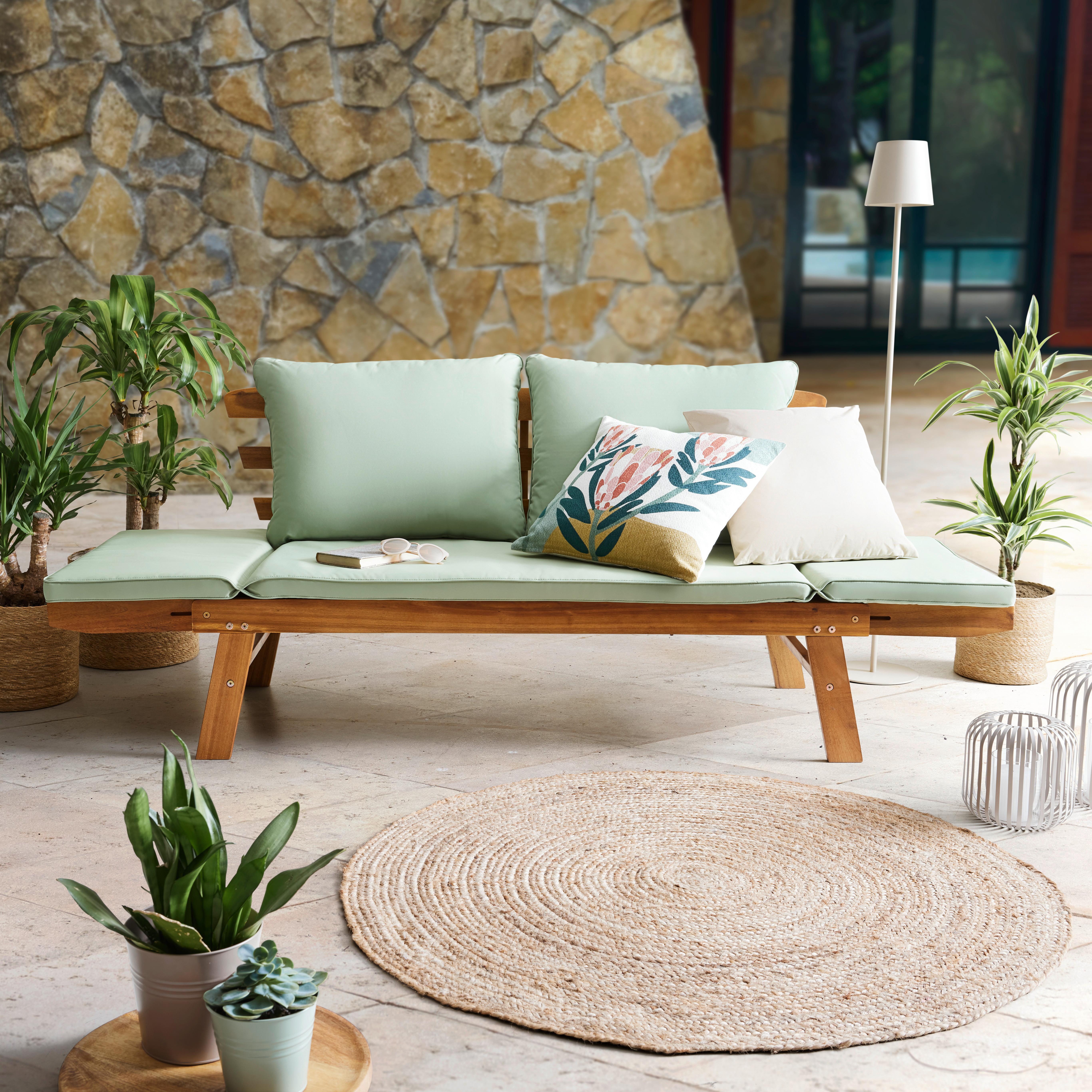 ZAHRADNÍ LAVICE MALLORCA 1 - přírodní barvy, Natur, dřevo/vlnitá lepenka (192/69/72cm) - Mömax