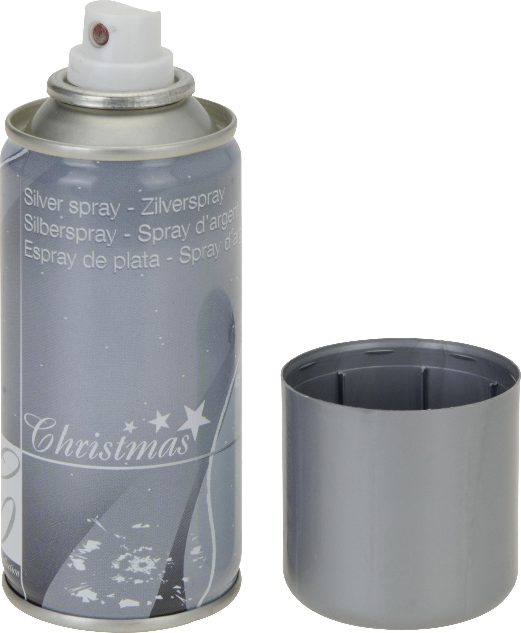 Glitzerspray Gold/Silber Sort. Inhalt:  150 ml Indoor - Silberfarben/Goldfarben, KONVENTIONELL, Kunststoff (150ml)
