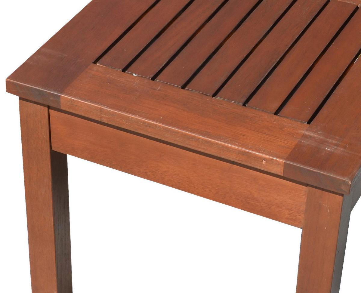 Balkonmöbel Set Sonora Eukalyptusholz - Dunkelbraun, Basics, Holz (40/40/35cm) - Gardenson