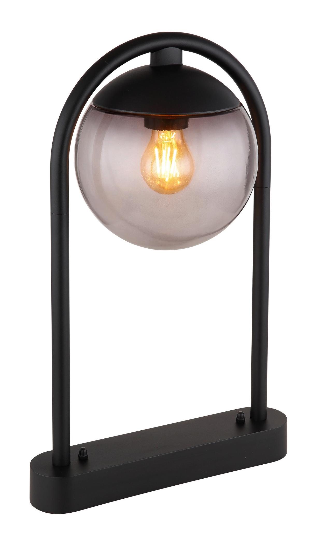 Außenwandleuchte 31812 - Schwarz, Basics, Glas/Metall (32/50cm) - Globo