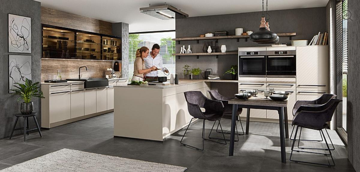 Einbauküche Eastbourne Frei Planbar Modernes Design - MODERN, Holzwerkstoff - Vertico