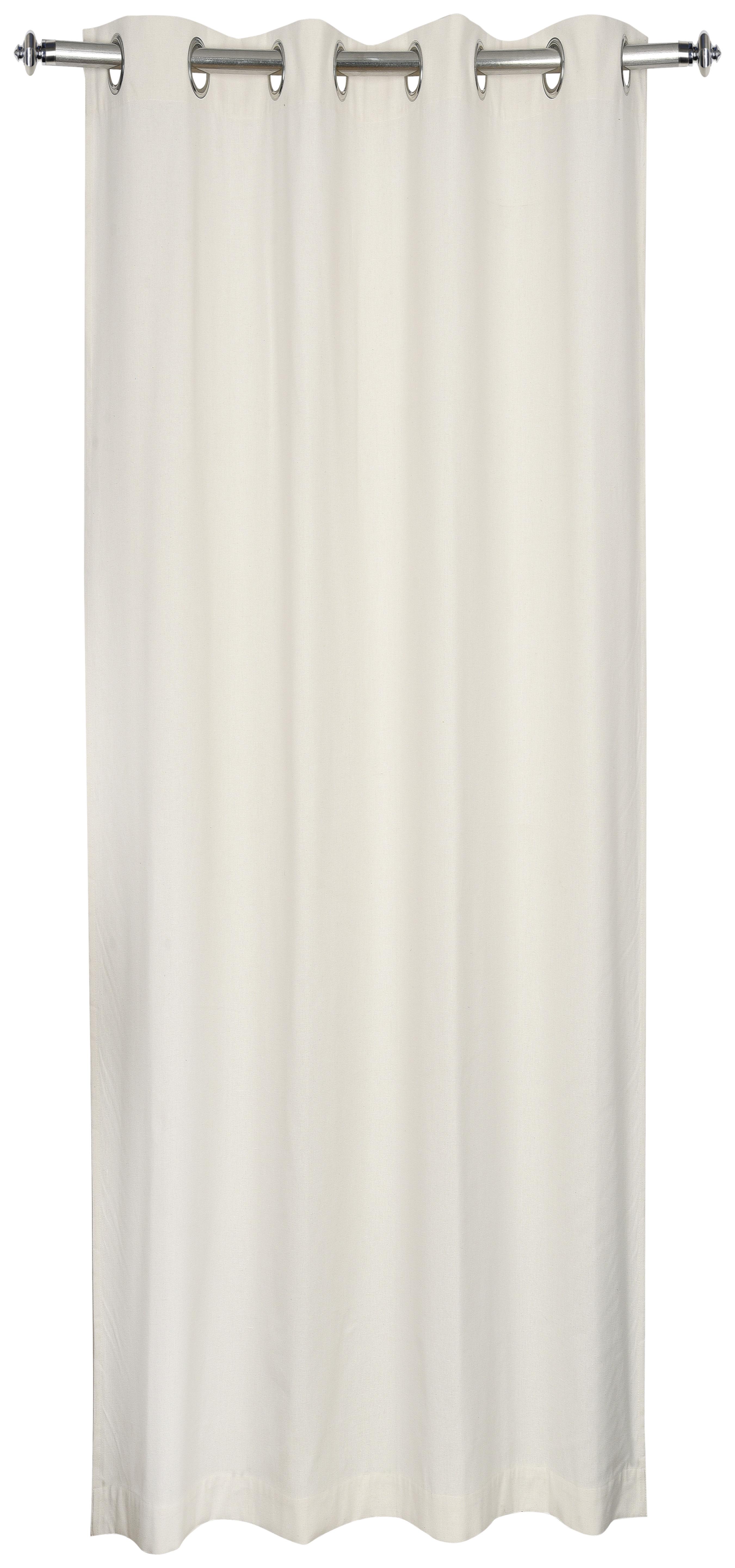 Vorhang Mit Ösen Greta 140x245 Cm Naturfarben - Naturfarben, MODERN, Textil (140/245cm) - Luca Bessoni