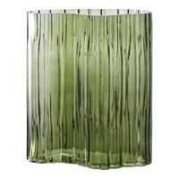 VASE Grün B: 21,5 cm - Grün, Design, Glas (21.5/26.5/12cm)