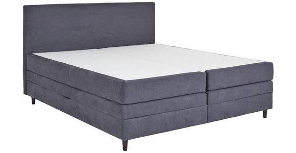 Boxspringbett Kleopatra - Anthrazit, KONVENTIONELL, Holz/Holzwerkstoff (160/200cm) - Ondega