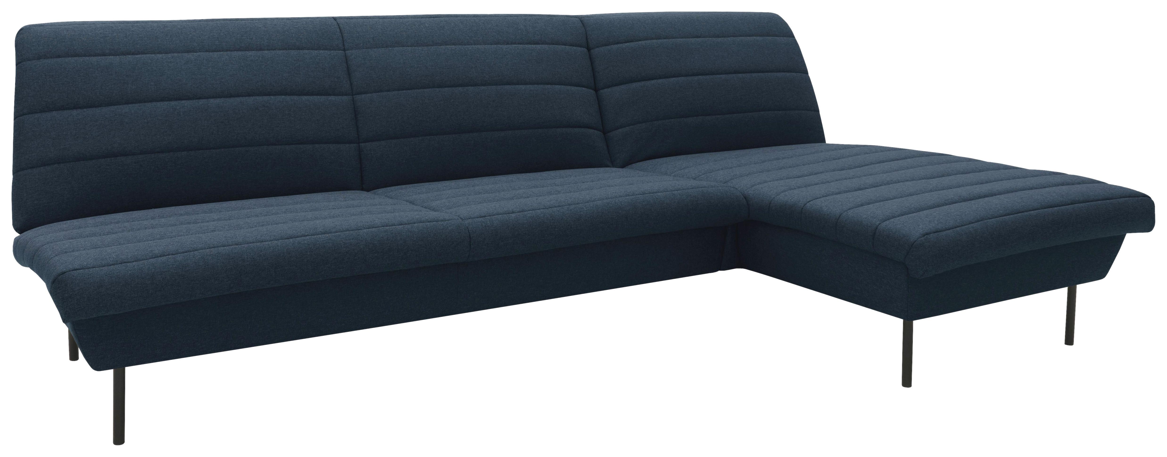 Ecksofa Looks Ix - Schwarz/Dunkelblau, Design, Textil (274/168cm) - LOOKS by W.Joop