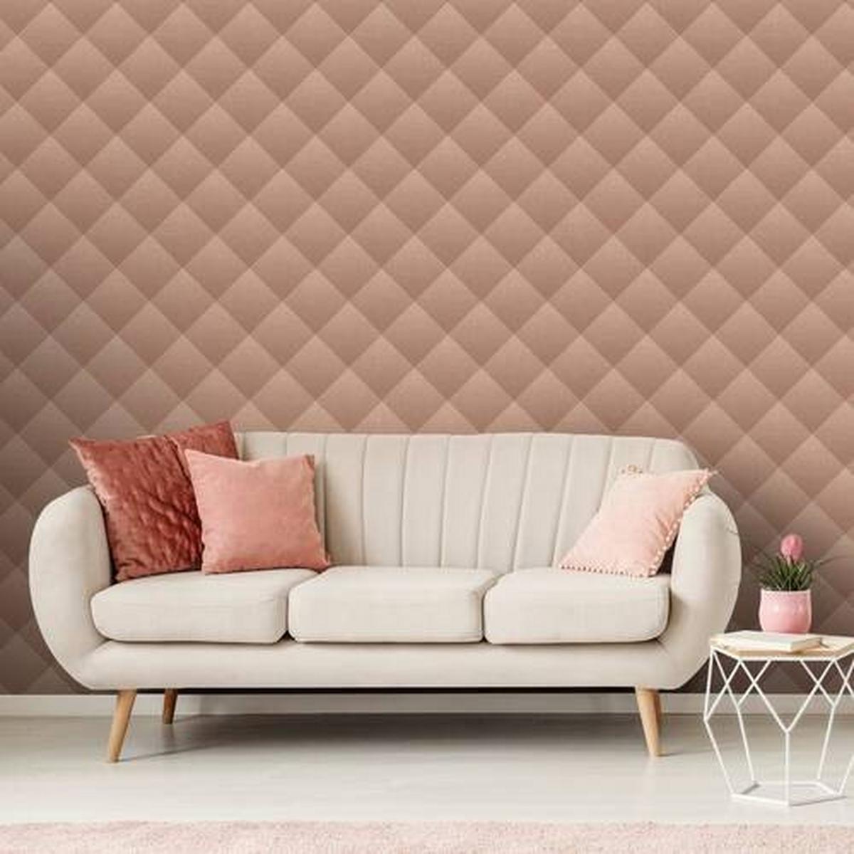 Vliestapete Geo Textur, Rosa - Pink, Basics, Papier/Kunststoff (52/1005cm)