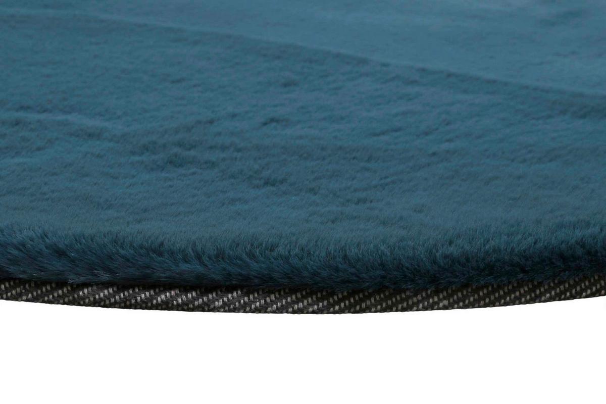 Hochflorteppich Petrol, Ø: Ca. 200 Cm - Petrol, KONVENTIONELL, Textil (200/200cm) - Esprit