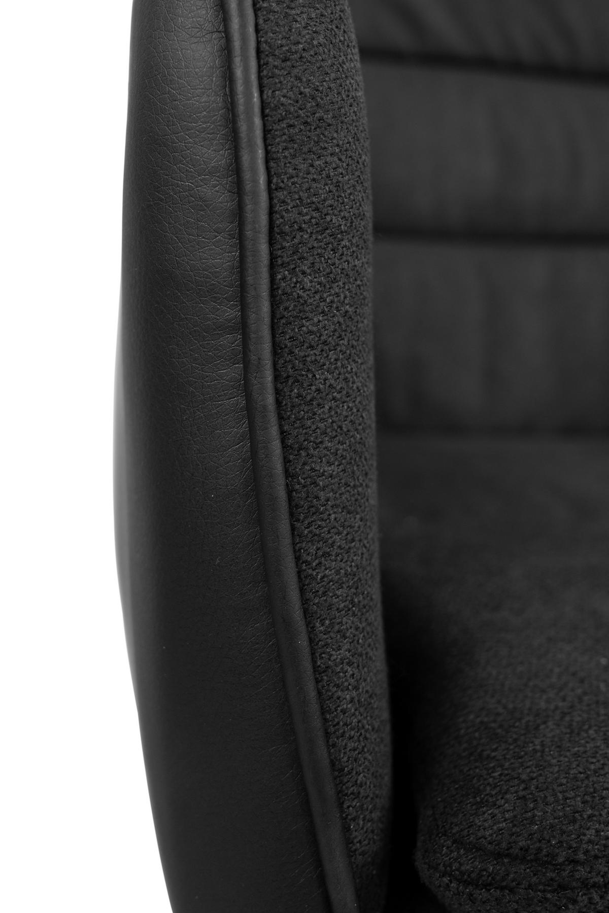 Armlehnstuhl Logan Anthrazit/schwarz Drehbar - Anthrazit/Schwarz, KONVENTIONELL, Holzwerkstoff/Textil (59/88/63cm) - MID.YOU