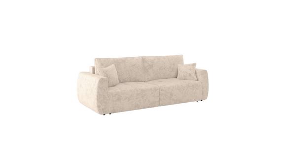 Schlafsofa Bali - Creme/Schwarz, MODERN, Holz/Textil (245/74-90/104cm) - Luca Bessoni