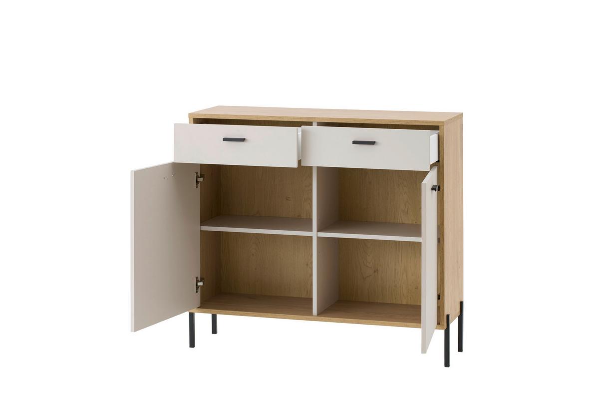 Kommode Fredericia Eichefarben Kaschmir B: 105 cm - Kaschmir/Eichefarben, Design, Holzwerkstoff (105/95/35cm) - MID.YOU