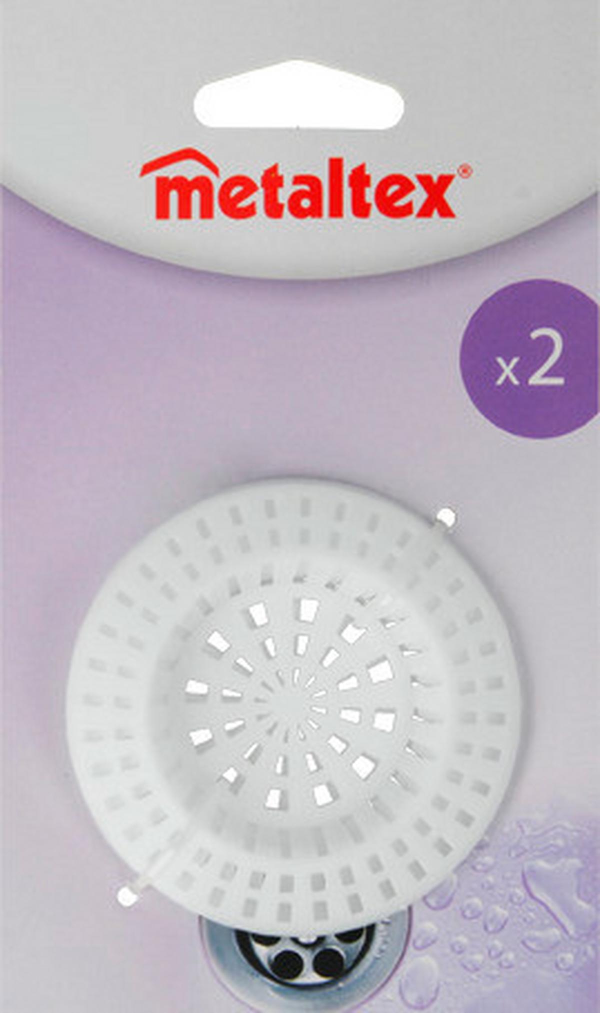 Lefolyószűrő Műanyag - fehér, műanyag