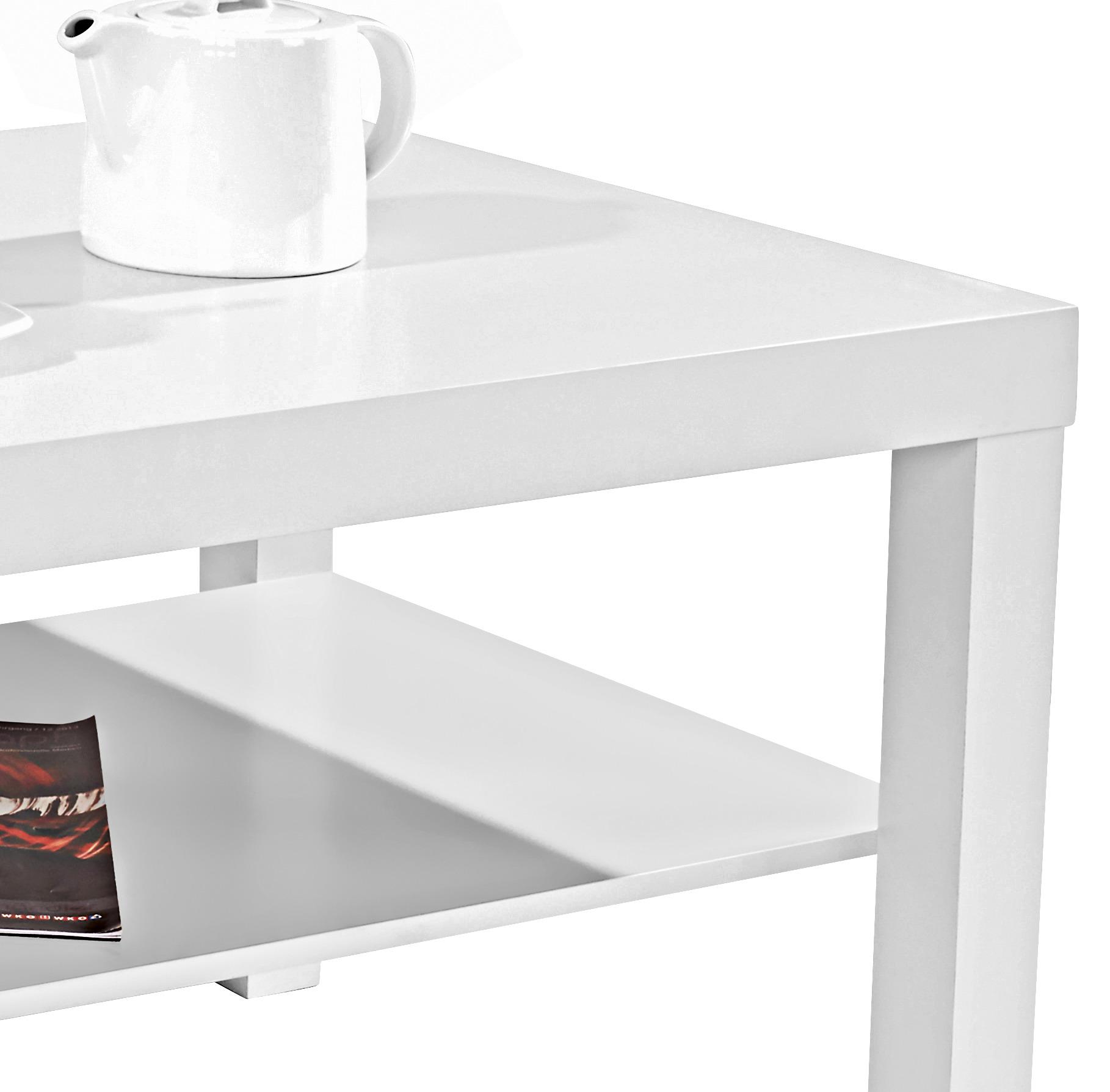 Konferenčný Stolík Light, Biely - biela, Moderný, kompozitné drevo (90/45/55cm)