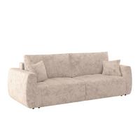 Schlafsofa Bali - Creme/Schwarz, MODERN, Holz/Textil (245/74-90/104cm) - Luca Bessoni