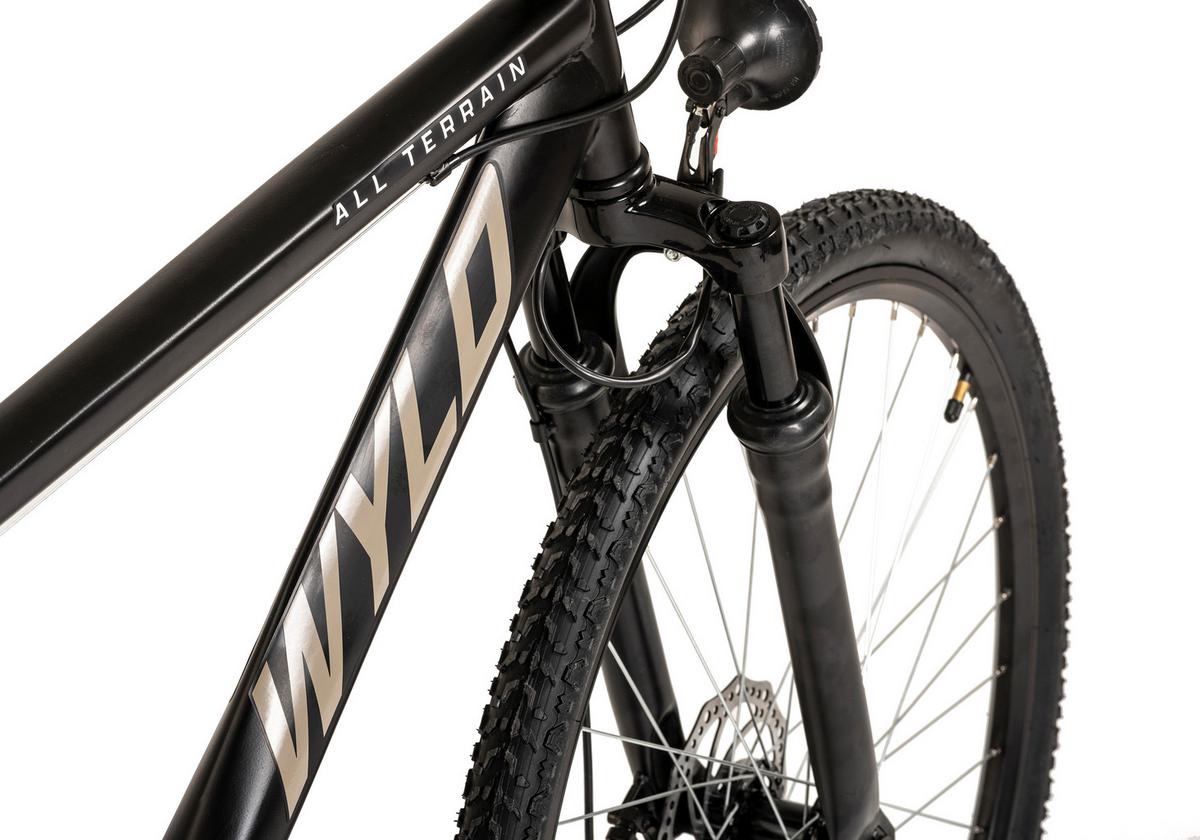 Mountainbike 405m - Schwarz, KONVENTIONELL, Metall (25/140/60cm)