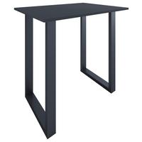 Bartisch Xona B 110x80 - Anthrazit/Schwarz, KONVENTIONELL, Holzwerkstoff/Metall (110/80/102cm)