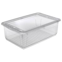 Aufbewahrungsbox Bea M. Deckel Kunststoff 59x39x18 Cm - Transparent, KONVENTIONELL, Kunststoff (59/39/18cm) - Homezone