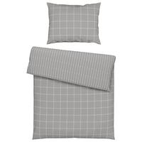 POSTEĽNÁ BIELIZEŇ KARO ALLOVER - svetlosivá, Konventionell, textil (140/200cm) - Mömax