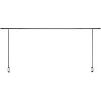DEKORAČNÁ KONŠTRUKCIA NA STÔL RACK - čierna, Modern, kov (90/140cm) - Modern Living