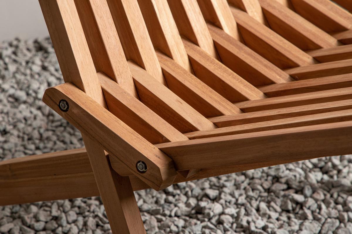 Loungesessel Kenya - Goldfarben, KONVENTIONELL, Holz (86/100/68cm) - Gardenson