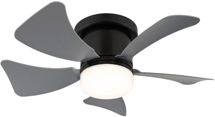 Deckenventilator Pauli - Opal/Schwarz, Basics, Kunststoff/Metall (40,6/13cm) - James Wood