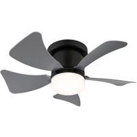 Deckenventilator Pauli - Opal/Schwarz, Basics, Kunststoff/Metall (40,6/13cm) - James Wood