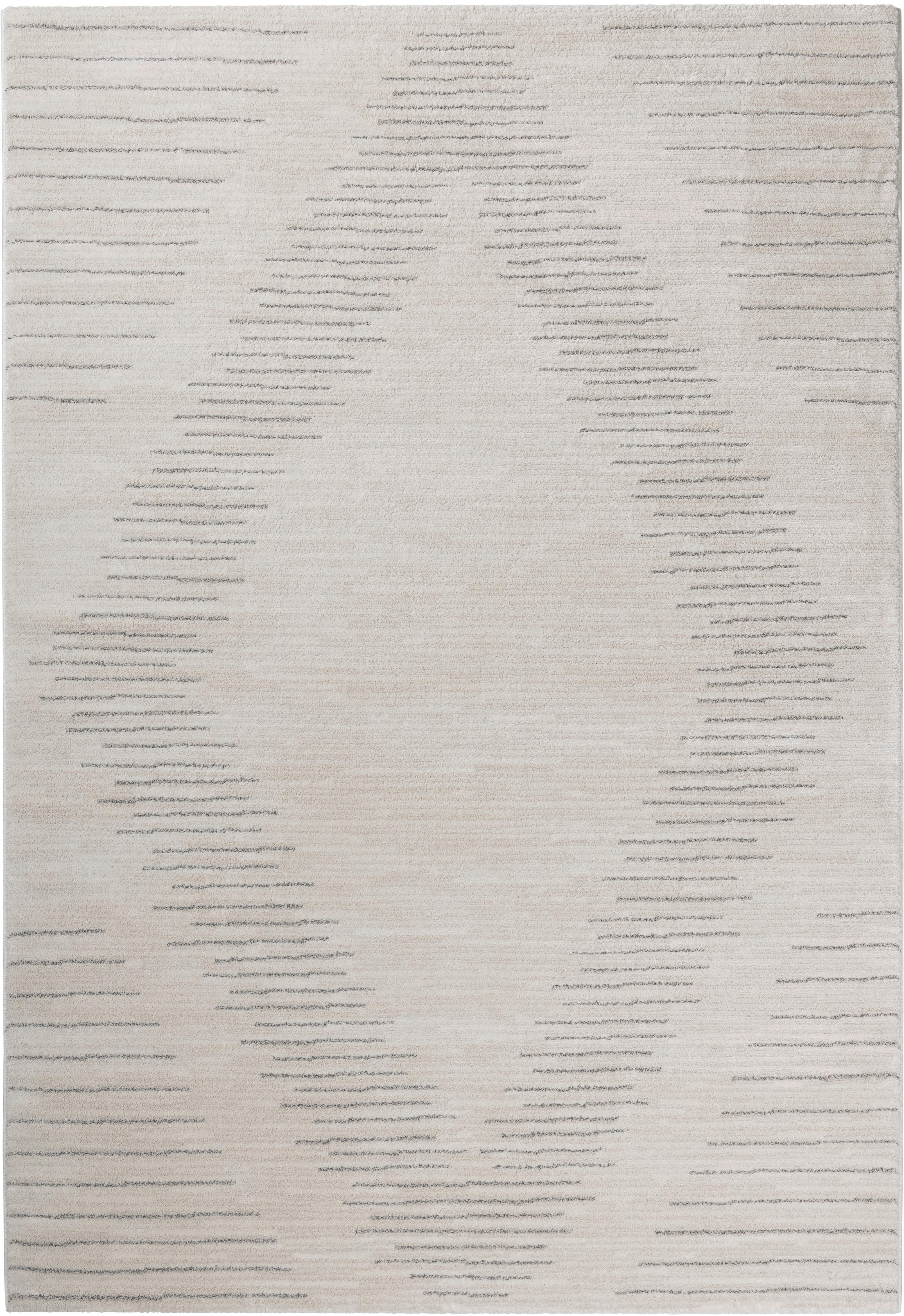 Webteppich Creme/Beige Mia 80x150 cm - Beige/Creme, ROMANTIK / LANDHAUS, Textil (80/150cm) - James Wood