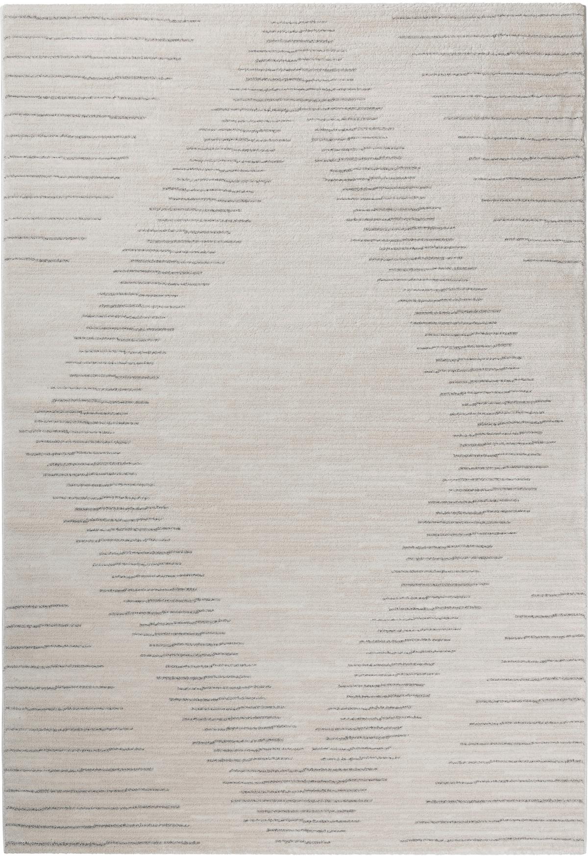 Webteppich Creme/Beige Mia 80x150 cm - Beige/Creme, ROMANTIK / LANDHAUS, Textil (80/150cm) - James Wood