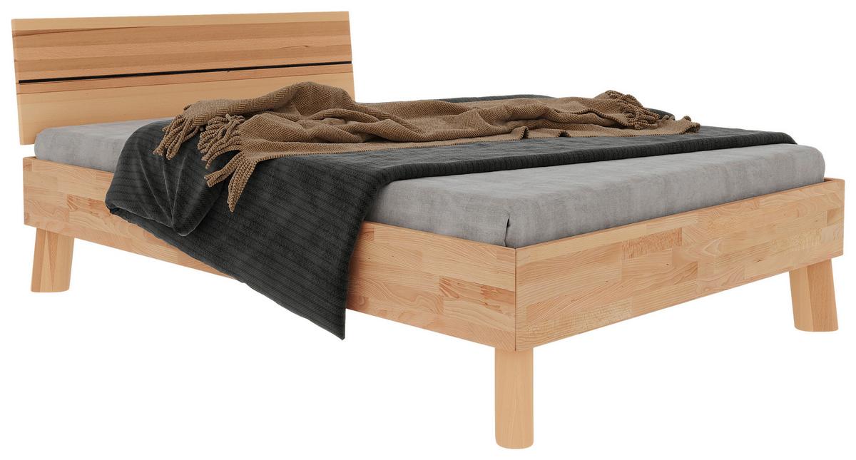 Bett Como Naturfarben 140x200cm - Naturfarben, MODERN, Holz (140/200cm) - MID.YOU
