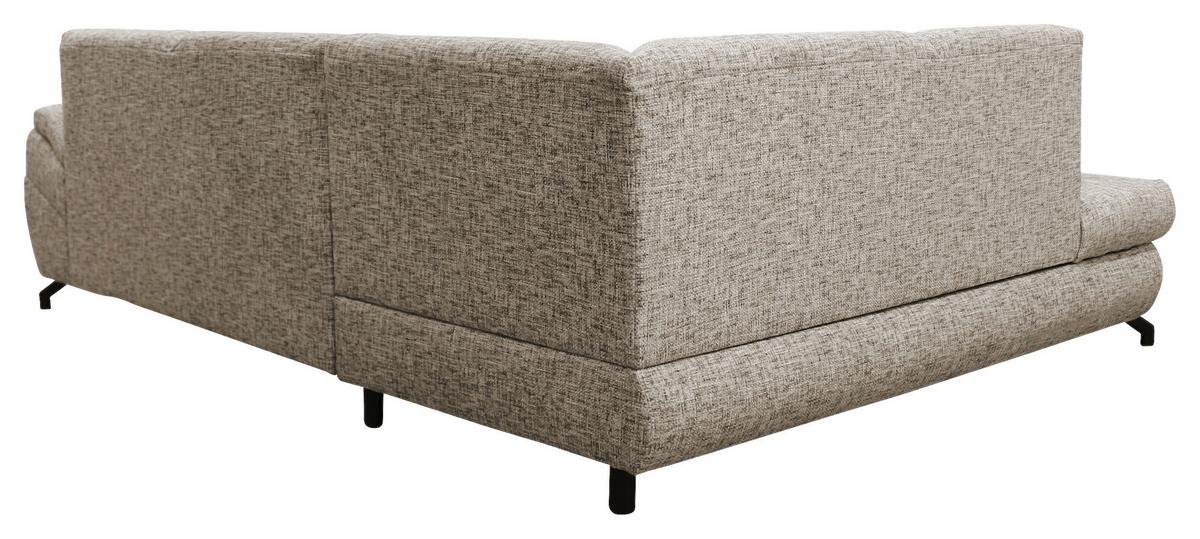 Ecksofa Imo Hellbraun 201x274 Cm - Hellbraun/Schwarz, Design, Textil (201/274cm) - MID.YOU