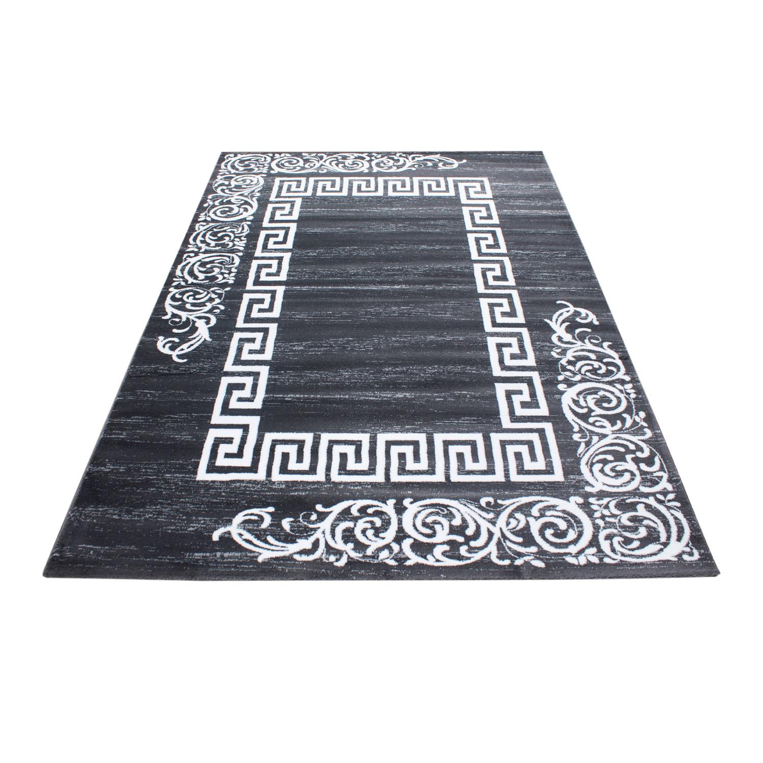 Webteppich Grau Naturfaser Miami 160x230 cm