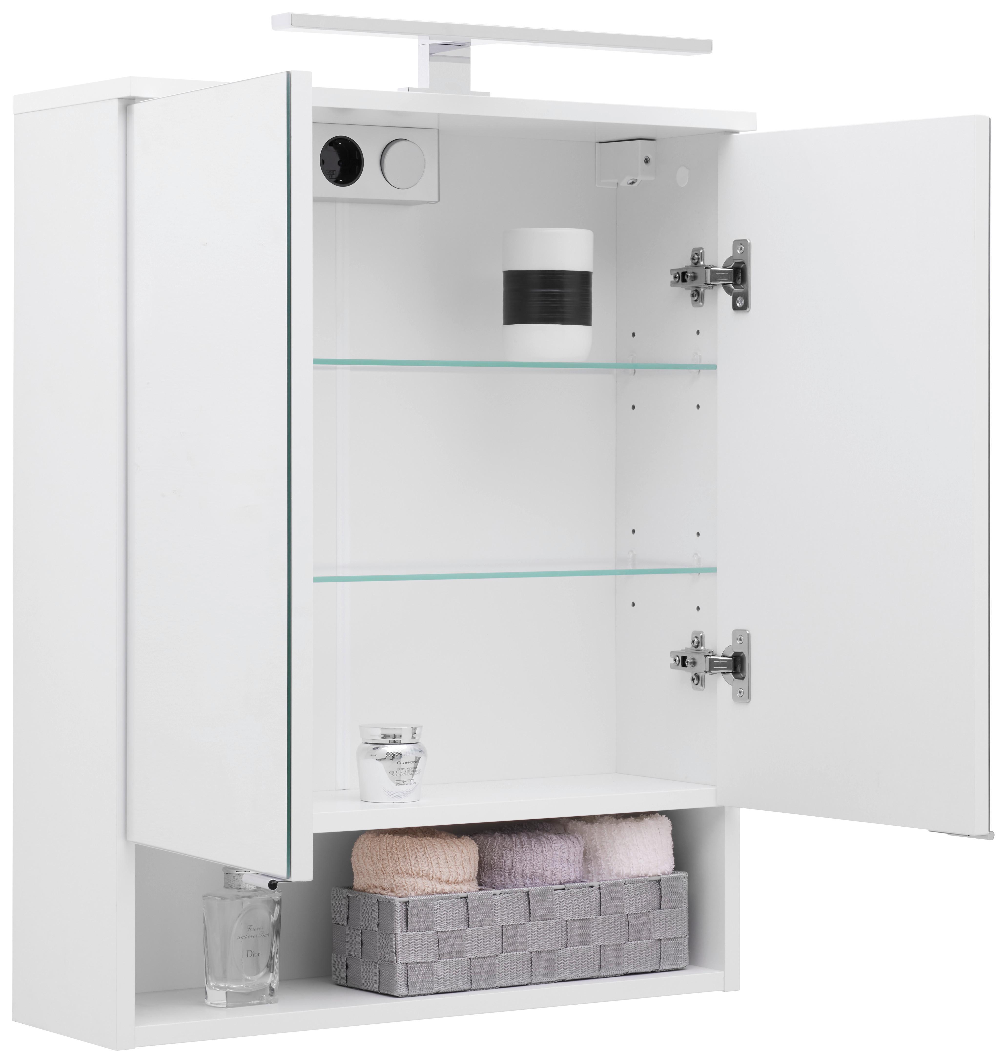 Spiegelschrank Fresh mit Led 2-Türig BxHxT: 60x75x20 cm