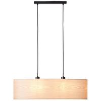 HÄNGELEUCHTE 99492/76 ROMM - Schwarz/Kieferfarben, Basics, Holz/Metall (78/22/120cm) - Brilliant