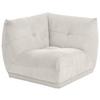 Modul Sofa Giselle Ecke Cord Weiß - Weiß, Trend, Textil (105/80/105cm) - Livetastic