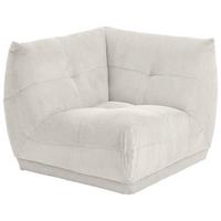 Modul Sofa Giselle Ecke Cord Weiß - Weiß, Trend, Textil (105/80/105cm) - Livetastic