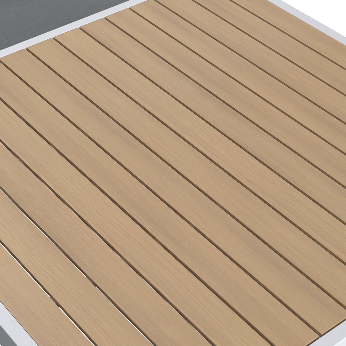 JEDÁLENSKÁ TERASOVÁ SÚPRAVA VENEYA - sivá/prírodná farba, Modern, kov/textil - Bessagi Garden