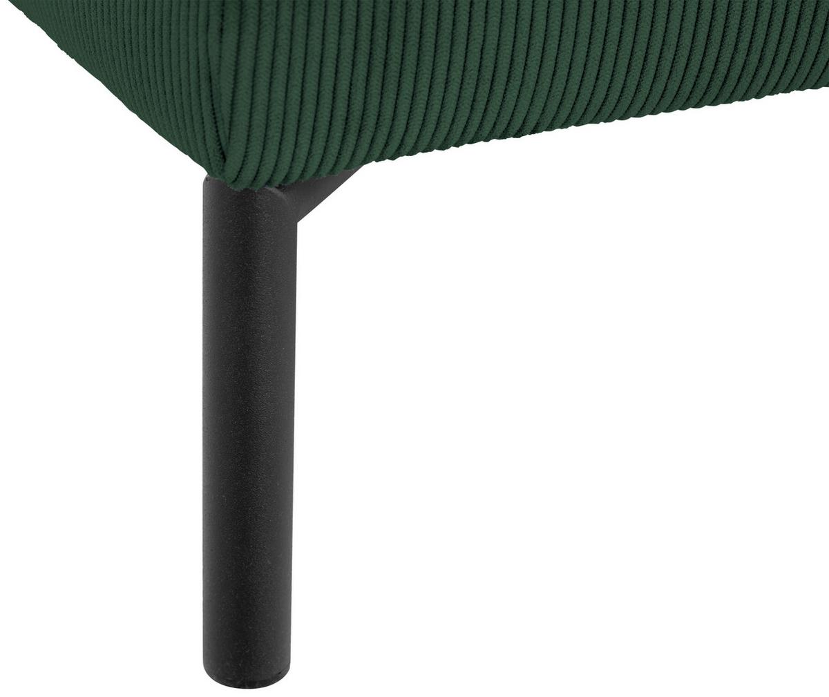 Ecksofa Erno Grün S: 262 Cm - Schwarz/Grün, Design, Textil (262/183cm) - MID.YOU