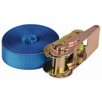 Spanngurt L: 5 m mit Ratsche Bis 300 Kg, Tüv-Geprüft - Blau, KONVENTIONELL, Kunststoff/Metall (500cm)