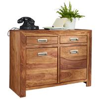 Sideboard Sheesham Sheeshamfarben B: 90 cm - Sheeshamfarben, Design, Holz (90/70/40cm) - MID.YOU