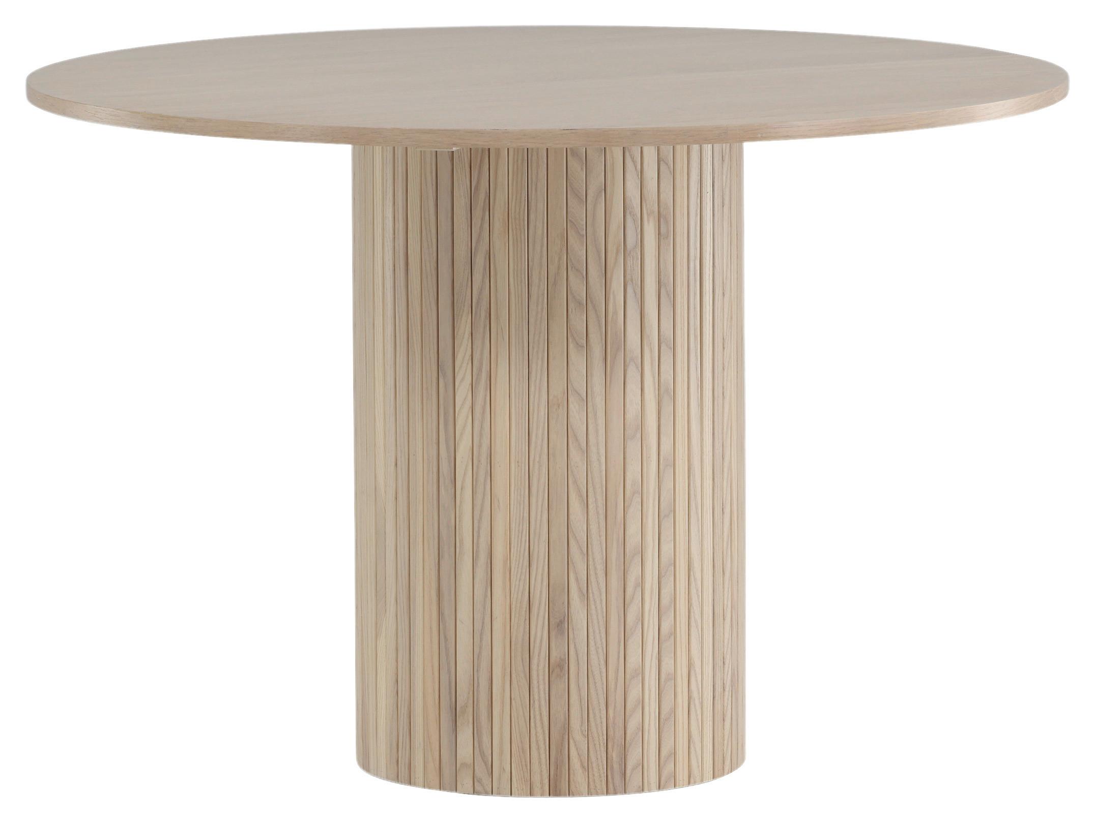 Esstisch Bianca - Beige/Weiß, Design, Holzwerkstoff (110/110/75cm) - Livetastic