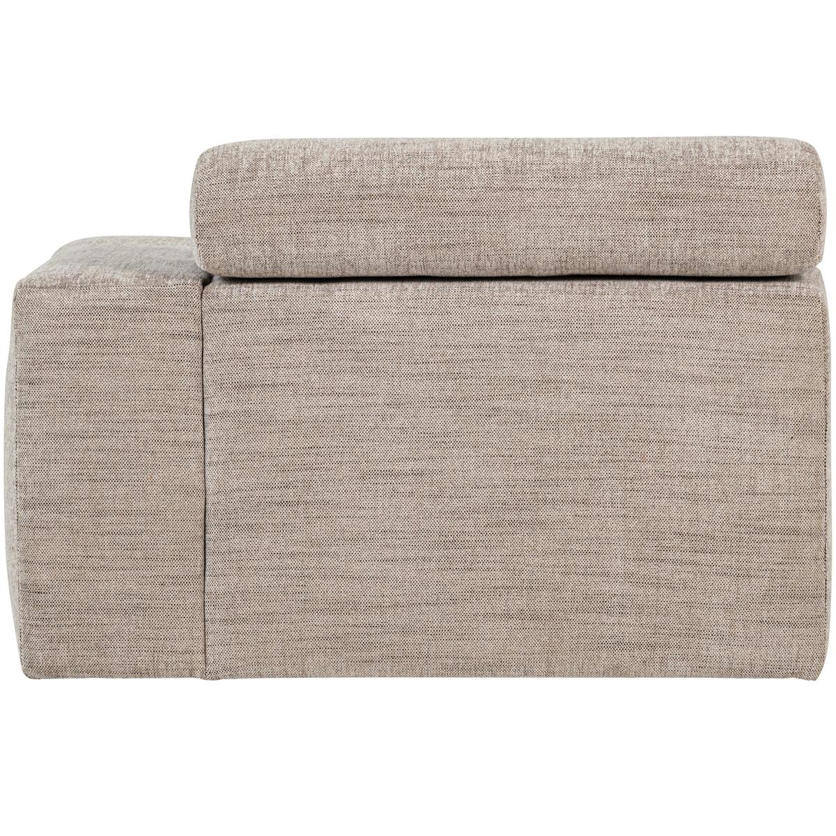 SOFAELEMENT Novi Naturfarben B: 113cm - Schwarz/Naturfarben, Design, Textil (113/86/109cm) - Livetastic